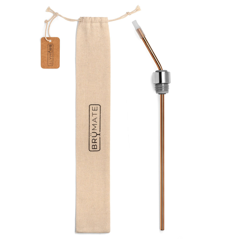 Winesulator TM Infinity Straw | Rose Gold - Modern Desk Carry