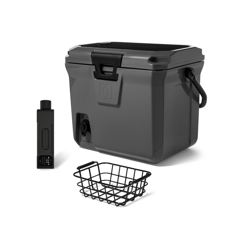 Br Tank 20-Quart Grab + Go Cooler Bundle | Charcoal - Weekend Tailgate Carry