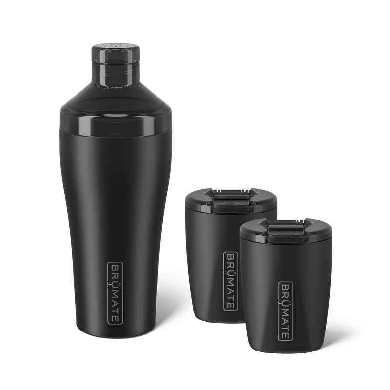 Cocktail Shaker + Rocks Bundle | Matte Black | 22/12oz - Easy Weekend Bundle