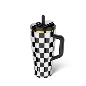 Era Flip 30oz | Black & White Checker - Road Studio Pour