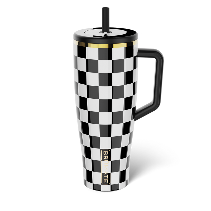 Era 40oz | Black & White Checker - Hydration Home Sip