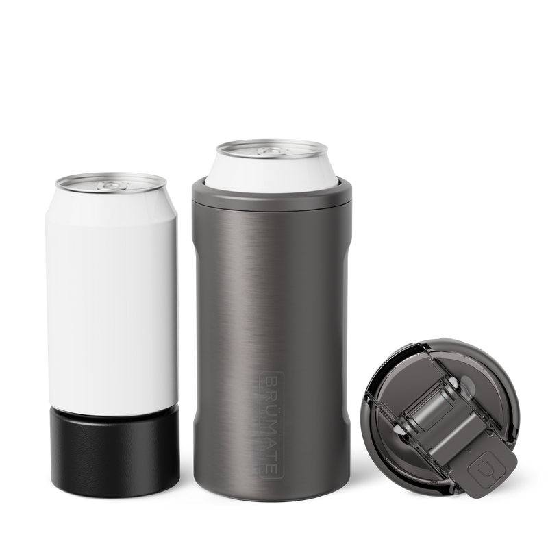 Hopsulator Trio | Black Stainless | 12/16oz Standard Cans - Travel Deck Carry