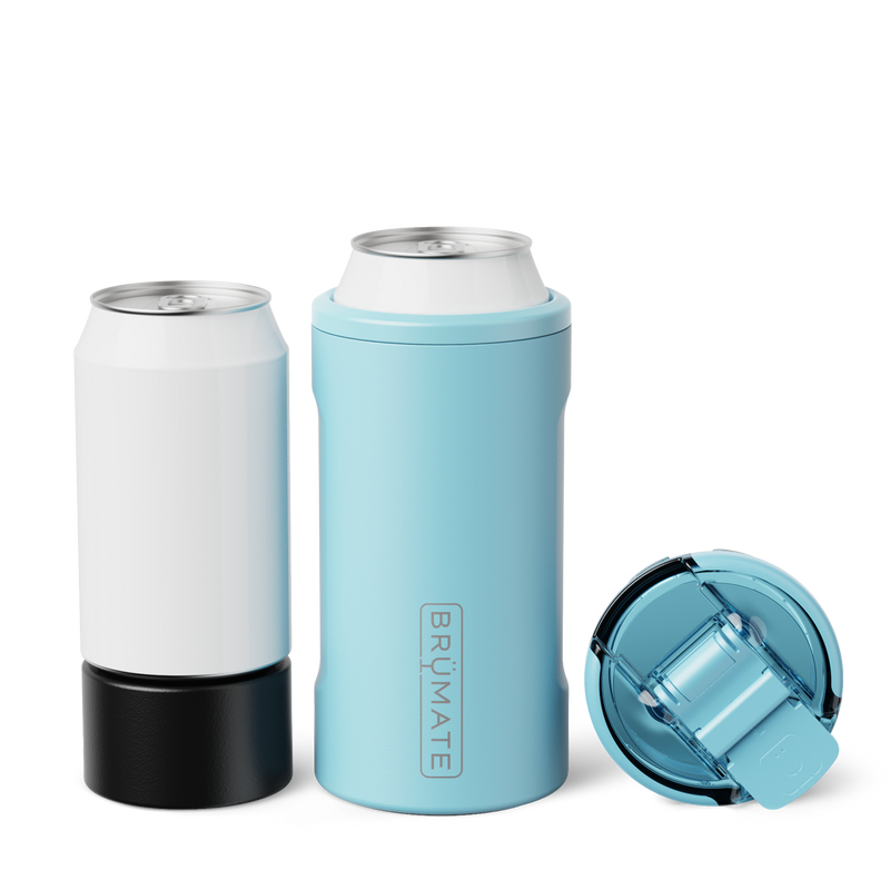 Hopsulator Trio | Glacier | 12/16oz Standard Cans - Essential Tailgate Grip