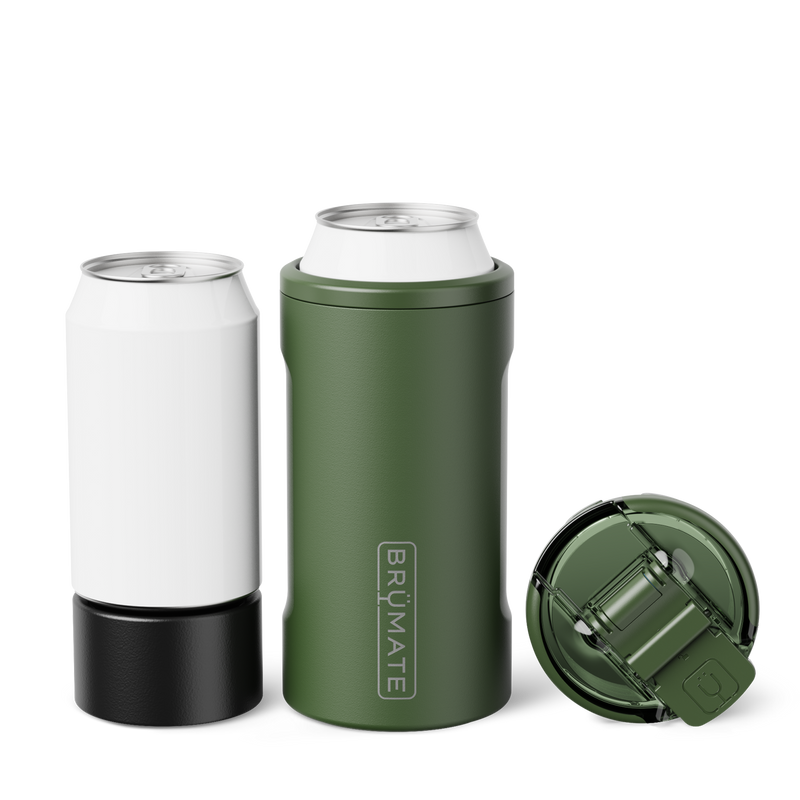 Hopsulator Trio | OD Green | 12/16oz Standard Cans - Classic Deck Grip