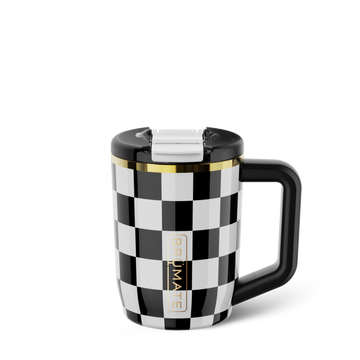 Muv 15oz | Black & White Checker - Lite Trail Tumbler