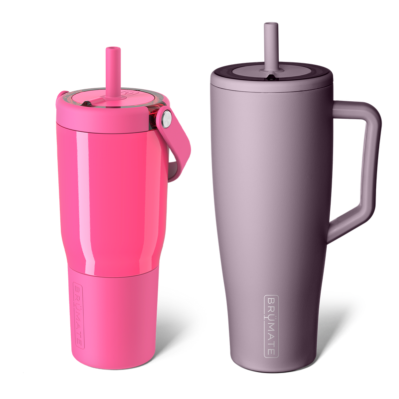 Resa 25oz + Era 40oz Bundle | Neon Pink & Lilac Dusk - Desk Set