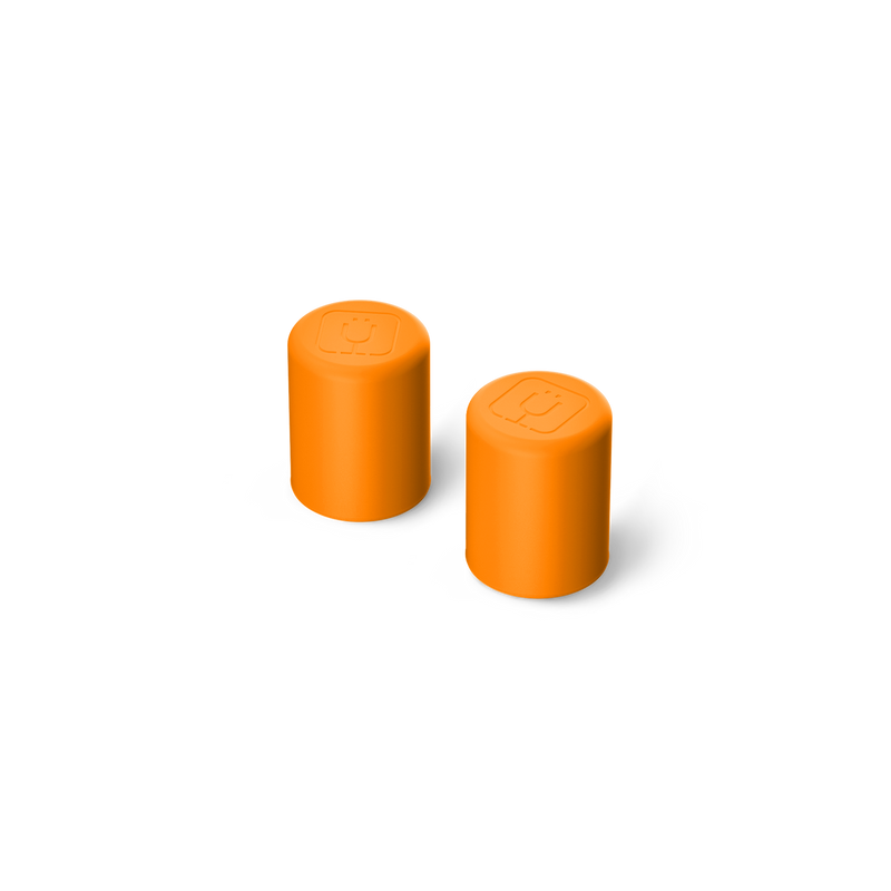 Magnetic Straw Cover | Clementine | 2-Pack - Easy Backup Cover