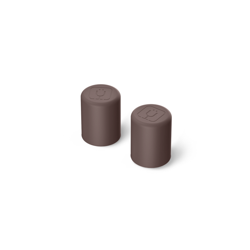 Magnetic Straw Cover | Java | 2-Pack - Ready Desk Use
