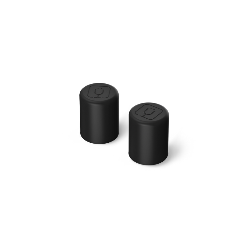 Magnetic Straw Cover | Black | 2-Pack - Essential Swap Backup
