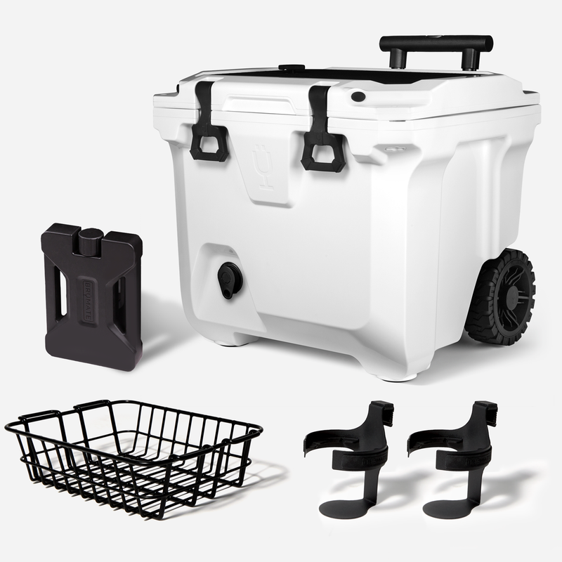 Br Tank 35-Quart Ultimate Day Trip Cooler Bundle | Ice White - Gift Ready