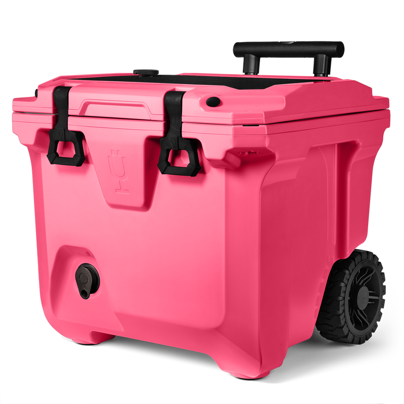 Br Tank 35-Quart Rolling Cooler | Neon Pink - Classic Day Trip Pack