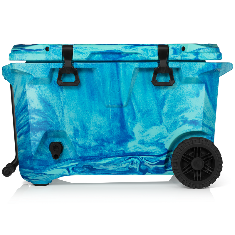 Br Tank 55-Quart Rolling Cooler | Ocean Swirl - Fresh Camp Chill