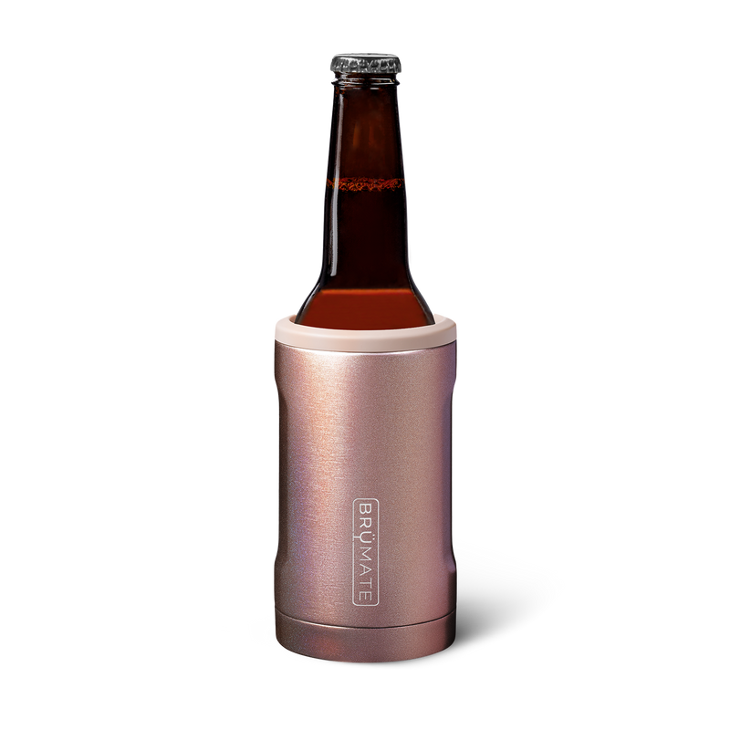 Hopsulator Bott'l | Glitter Rose Gold | 12oz Bottles - Beach Game Cooler